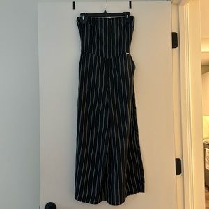 Armani Exchange navy blue/black Striped jumpsuit size 4